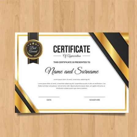 Certificates