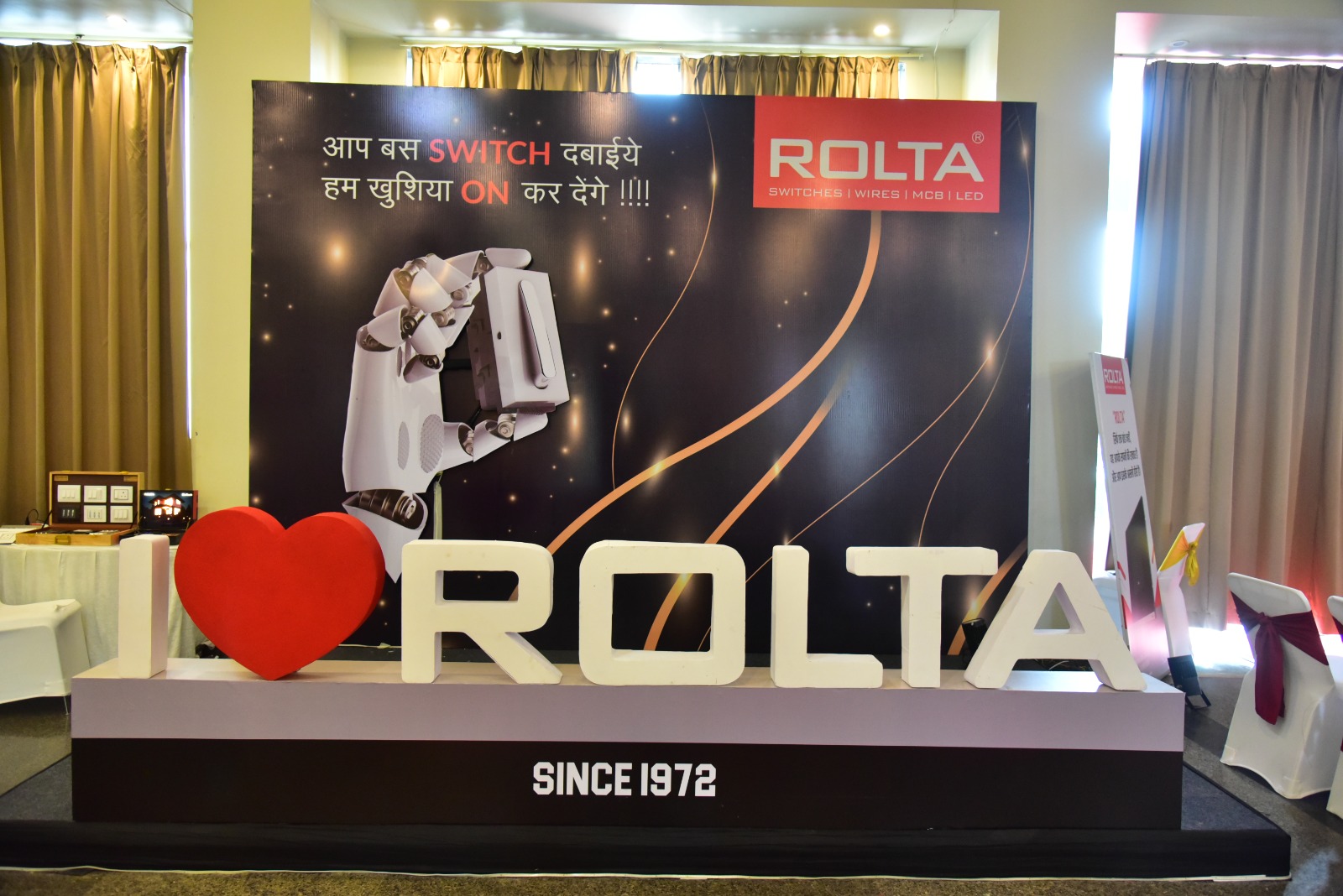 Non Lit LED SIgnange Event Stage