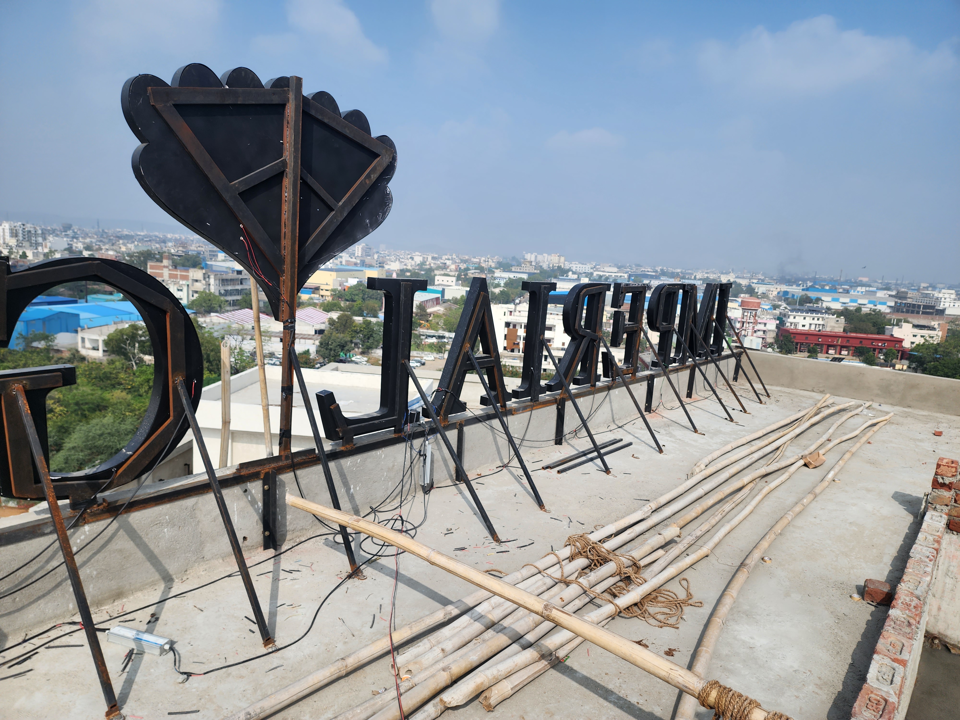Rooftop Led Signage Structure