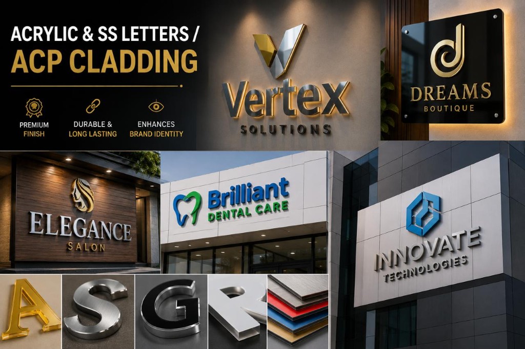 Acrylic & SS Letters / ACP Cladding