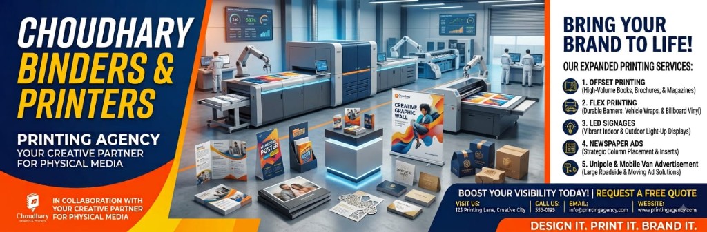 Complete printing and branding solutions — Choudhary Binders & Printers